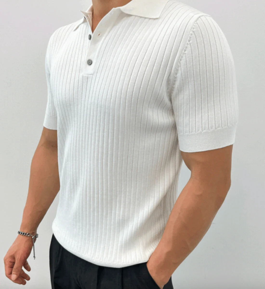 ENZO - STRIPED POLO D