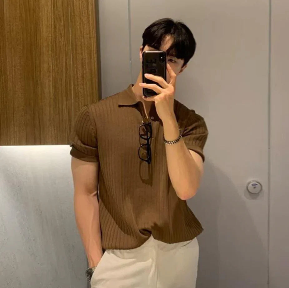 ENZO - STRIPED POLO D