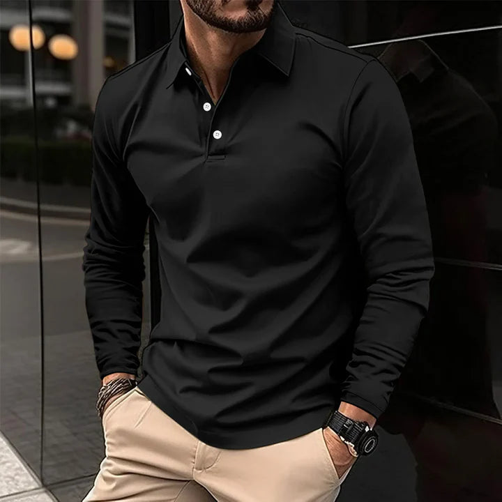 ROCKY - Casual Long-sleeved Polo Shirt