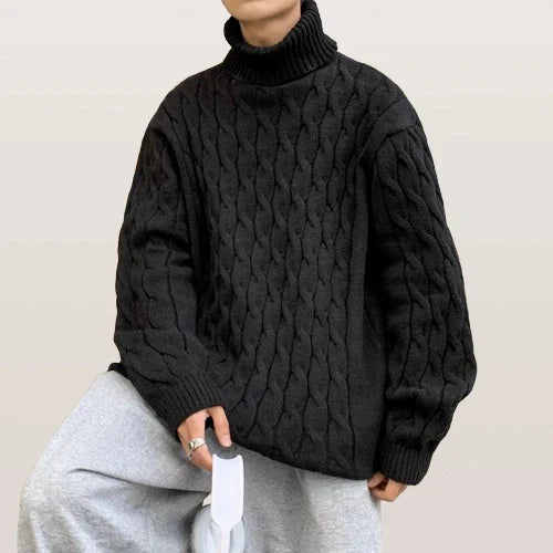 Rollkragenpullover Herren aus Wolle
