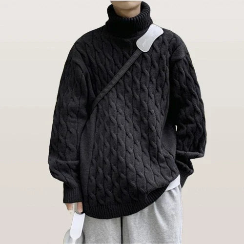 Rollkragenpullover Herren aus Wolle