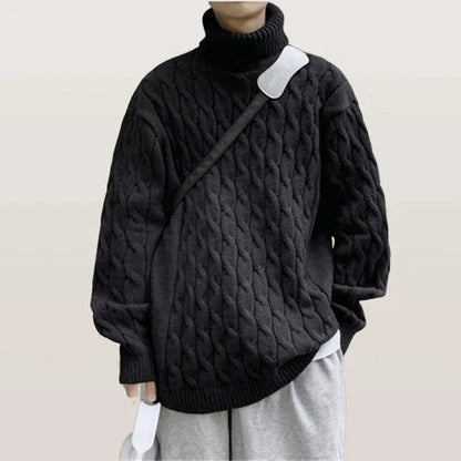 Rollkragenpullover Herren aus Wolle