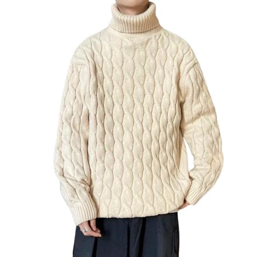 Rollkragenpullover Herren aus Wolle