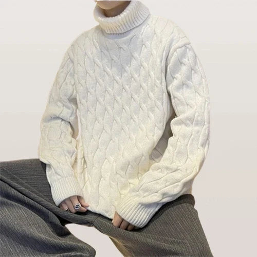 Rollkragenpullover Herren aus Wolle
