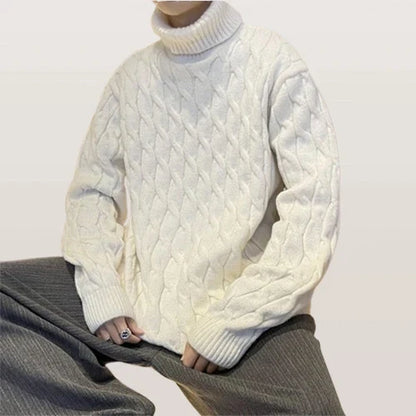 Rollkragenpullover Herren aus Wolle