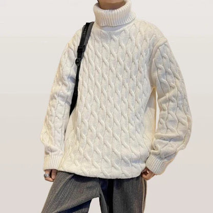 Rollkragenpullover Herren aus Wolle