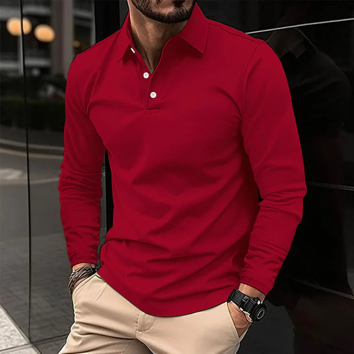 ROCKY - Casual Long-sleeved Polo Shirt