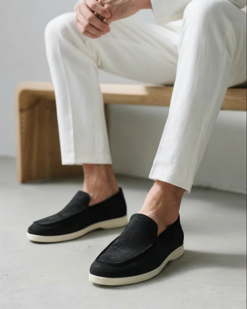 Old Money Suede Loafers Herren